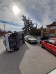 ÖNCE ARAÇLARA ÇARPTI SONRA TAKLA ATTI