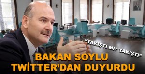 BAKAN SOYLU TWİTTER'DAN DUYURDU