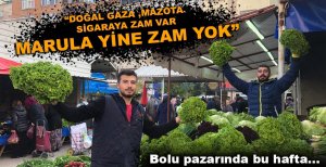 BOLU PAZARINDAKİ YOĞUNLUK ESNAFI SEVİNDİRDİ 