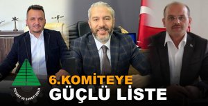 BOLU TİCARET VE SANAYİ ODASI 6.KOMİTEYE GÜÇLÜ LİSTE 