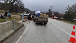 BOLU'DA ABANT YOLUNDA FECİ KAZA