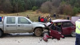 BOLU'DA ABANT YOLUNDA FECİ KAZA