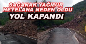 BOLU'DA SAĞANAK HEYELANA NEDEN OLDU