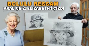 BOLULU RESSAM KRALİÇE 2. ELİZABETH'İ ÇİZDİ