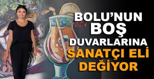 BOLU'NUN BOŞ DUVARLARINA SANATÇI ELİ DEĞİYOR