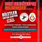 BOLU'NUN SULTANLARI GALATASARAY’I AĞIRLAYACAK