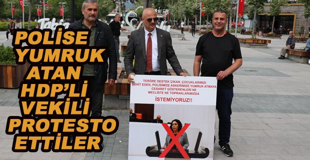 ALAN’DAN POLİSE YUMRUK ATAN HDP’Lİ VEKİLE TEPKİ