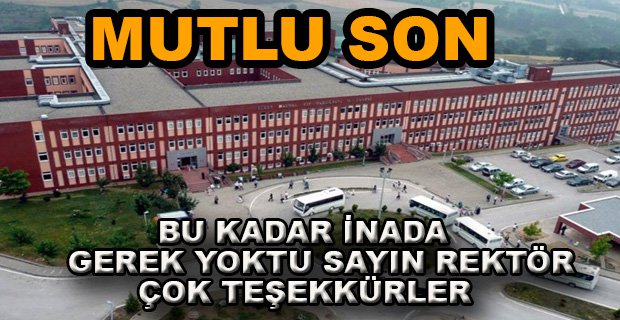 BAİBÜ HASTANESİNDE MUTLU SON