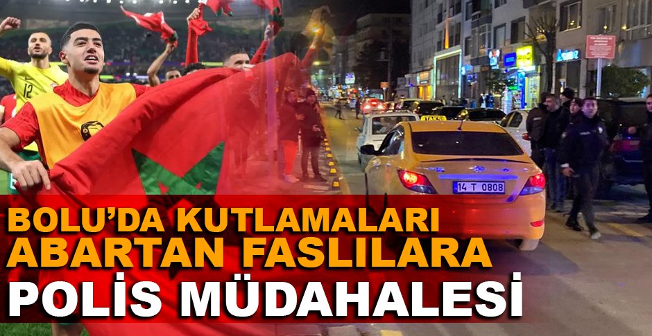 BOLU'DA FAS TARAFTARLARINA POLİS MÜDAHALE ETTİ