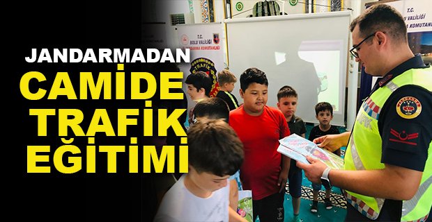 JANDARMADAN CAMİDE TRAFİK EĞİTİMİ
