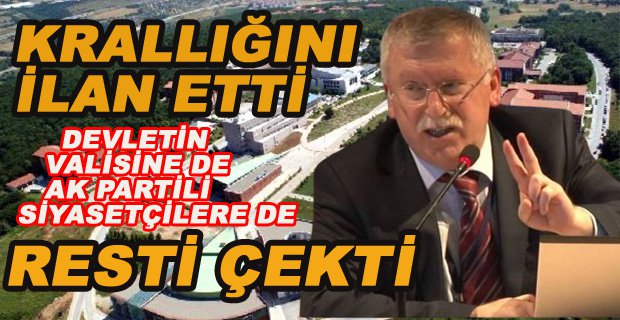 REKTÖR ALİŞARLI BAİBÜ’DE KRALLIĞINI İLAN ETTİ