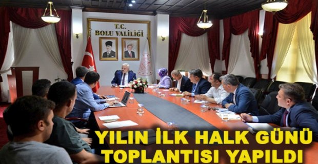 YILIN İLK HALK GÜNÜ TOPLANTISI YAPILDI