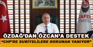 ÖZDAĞ'DAN ÖZCAN'A DESTEK....