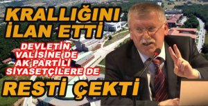 REKTÖR ALİŞARLI BAİBÜ'DE KRALLIĞINI İLAN ETTİ