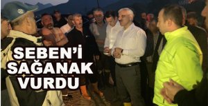 SEBEN'İ SAĞANAK VURDU