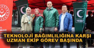 TEKNOLOJİ BAĞIMLILIĞINA KARŞI YEŞİLAY'DA UZMAN EKİP GÖREV BAŞINDA