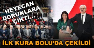 TOKİ'NİN İLK KURASI BOLU'DA ÇEKİLDİ
