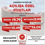 TÜRKİYE PETROLLERİ BOLU İSTASYONU BORAZANLAR'DA AÇILDI