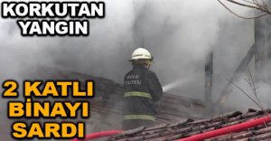 YANGIN 2 KATLI BİNAYI SARDI
