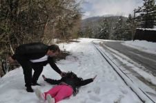 ABANT'TA MART AYINDA KAR SÜRPİZİ