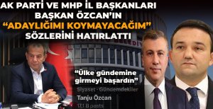 AK PARTİ VE MHP BOLU İL BAŞKANLARI BAŞKAN ÖZCAN'IN “ADAYLIĞIMI KOYMAYACAĞIM” SÖZLERİNİ HATIRLATTI 