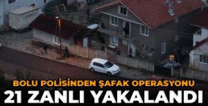 BOLU POLİSİNDEN DEV OPERASYON...