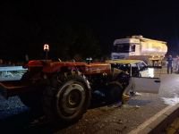 BOLU'DA ALKOLLÜ TRAKTÖR SÜRÜCÜSÜ D-100’Ü BİRBİRİNE KATTI