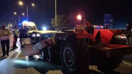 BOLU'DA ALKOLLÜ TRAKTÖR SÜRÜCÜSÜ D-100’Ü BİRBİRİNE KATTI