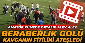 BOLU'DA AMATÖR KÜME PLAY-OFF MAÇINDA ORTALIK KARIŞTI