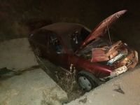 BOLU'DA D-100'DE BOŞ ARAZİYE UÇTU