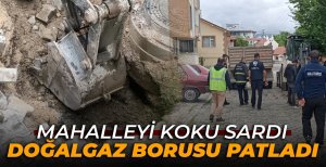 BOLU'DA DOĞALGAZ BORUSU PATLADI...