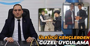 BOLU'DA ÜLKÜCÜ GENÇLERDEN FARKINDALIK ÇALIŞMASI