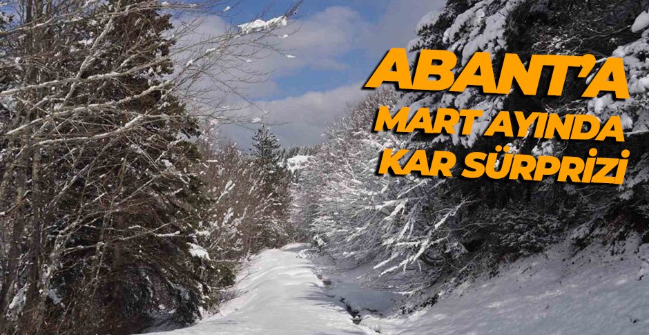 ABANT'TA MART AYINDA KAR SÜRPİZİ
