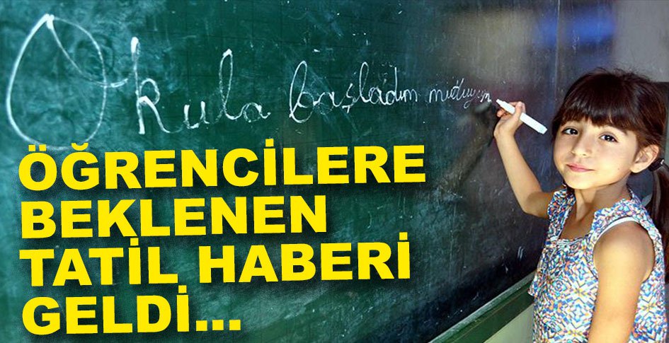 BAYRAM VE OKUL TATİLİ BİRLEŞTİ...