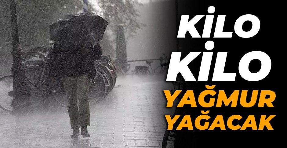 BOLU'DA HAFTA SONU KİLO KİLO YAĞMUR YAĞACAK