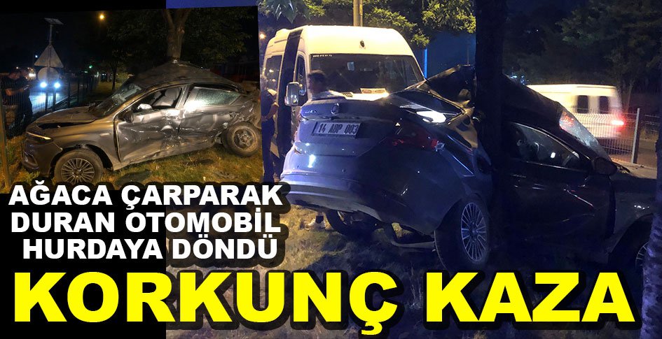 BOLU'DA KORKUNÇ KAZA, ARAÇ HURDAYA DÖNDÜ.. MUCİZE KURTULUŞ...