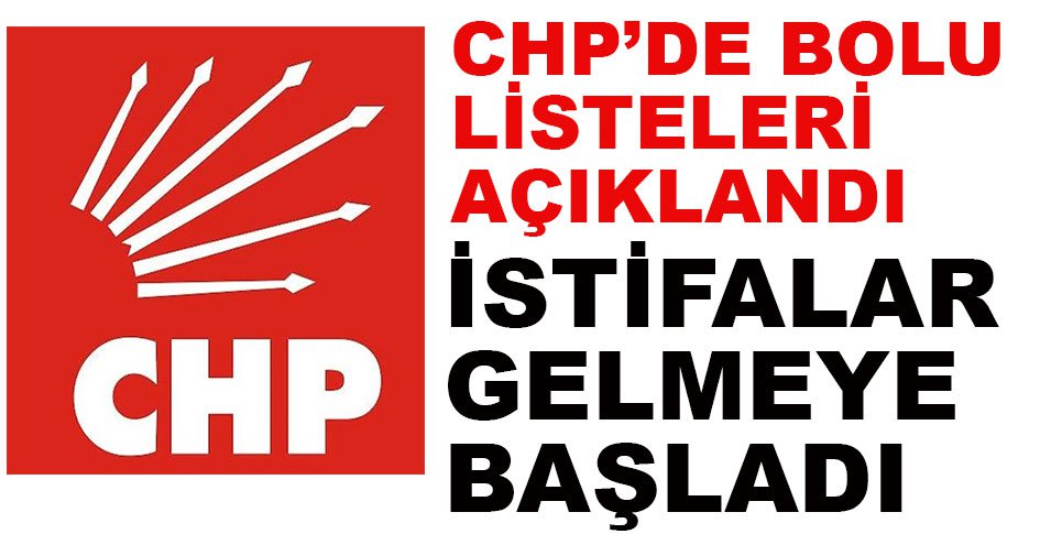 CHP'DE İSTİFALAR GELMEYE BAŞLADI