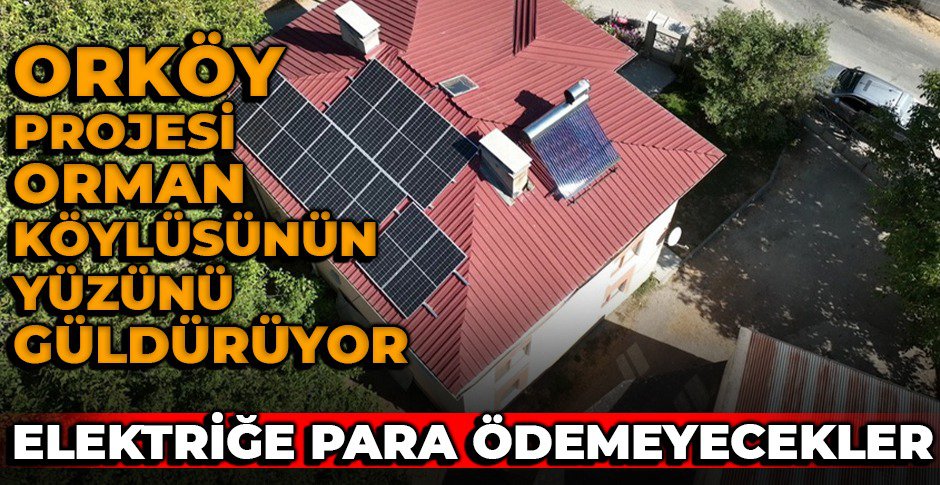 O KÖYDE ARTIK ELEKTRİĞE ÜCRET ÖDEMEYECEKLER