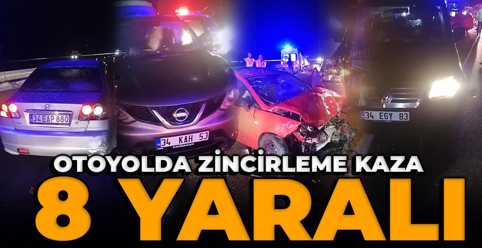 OTOYOLDA FECİ KAZA... 8 YARALI
