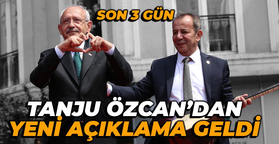 TANJU ÖZCAN’DAN YENİ AÇIKLAMA GELDİ