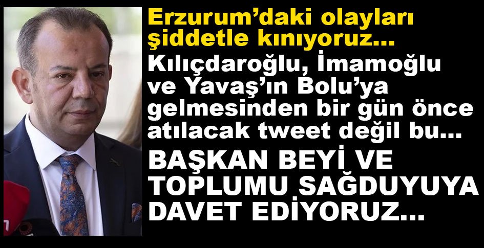 TOPLUMU SAĞDUYUYA DAVET EDİYORUZ