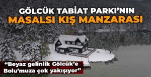 GÖLCÜK TABİAT PARKI'NIN MASALSI KIŞ MANZARASI 