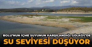 GÖLKÖY'DE SU SEVİYESİ DÜŞÜYOR...