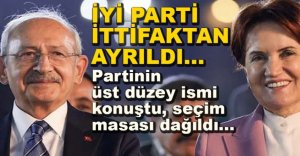 İYİ PARTİ İTTİFAKTAN AYRILDI......