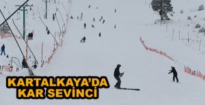 KARTALKAYA'DA KAR SEVİNCİ