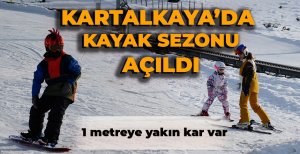 KARTALKAYA'DA KAYAK SEZONU AÇILDI 