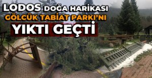 LODOS DOĞA HARİKASI GÖLCÜK TABİAT PARKI'NI YIKTI GEÇTİ 