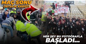 MAÇ SONUNDA ORTALIK KARIŞTI