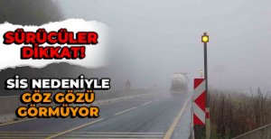 SİS NEDENİYLE GÖZ GÖZÜ GÖRMÜYOR 