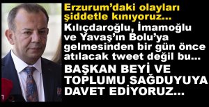TOPLUMU SAĞDUYUYA DAVET EDİYORUZ